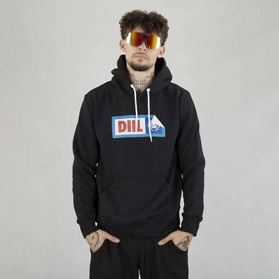 Bluza Hoodie Diil Sticker czarno biała