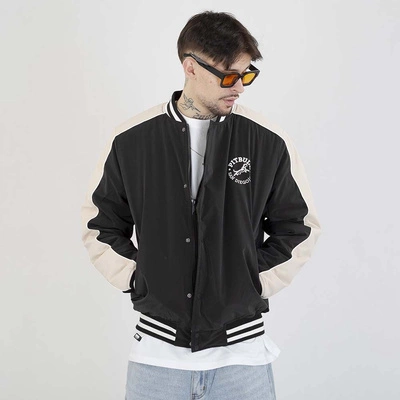 Kurtka Pit Bull Manolito Baseball czarna biała