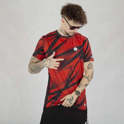 Koszulka Sportowa Pit Bull Mesh Performance Pro plus Dot Camo II czerwony