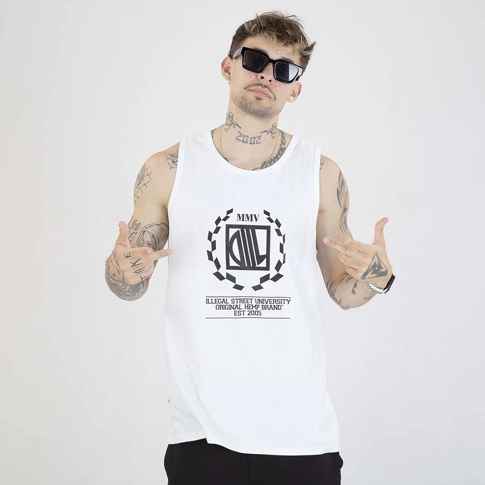 Tank Top Diil Laur biały czarny
