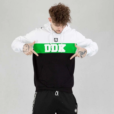 Bluza Dudek P56 Hoodie Tricolor biało zielona