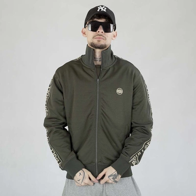 Bluza Pit Bull Crewneck Zip Tape Logo zgnita zieleń