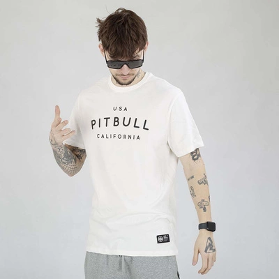 Koszulka Pit Bull USA Cal biała