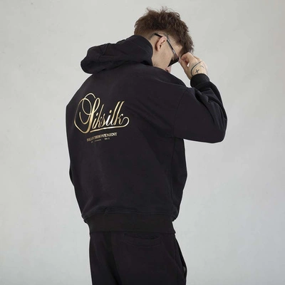 Bluza Hoodie SikSilk Graphic SS-26864 czarna