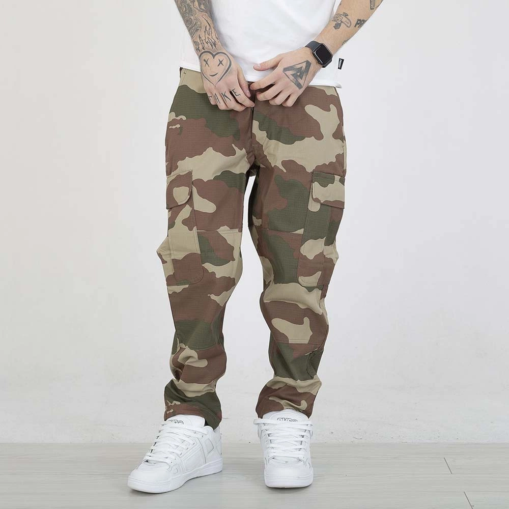 Spodnie Jigga Wear Military Jogger brązowe zielone camo