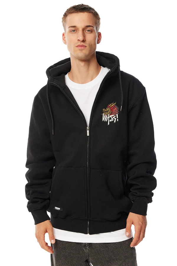 Bluza Hoodie Mass ZIP Dragon czarna