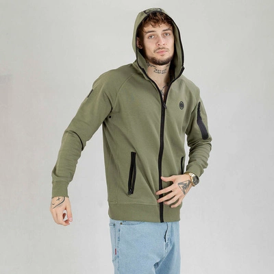 Bluza Pit Bull Hoodie Zip Hermes oliwkowa