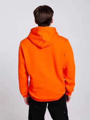 El Polako ORBITA Bluza z Kapturem Pomarańczowy