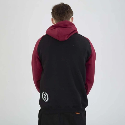Bluza Hoodie Ciemna Strefa CS Reglan czarna bordowa
