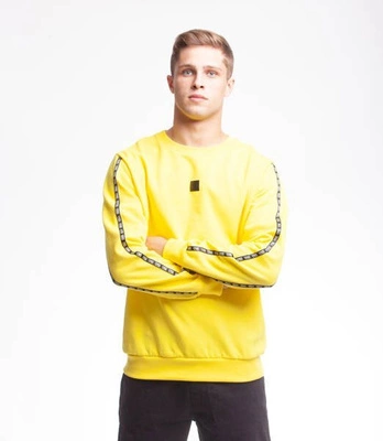 Smoke Story LOGO TAPE Bluza bez kaptura Żółty