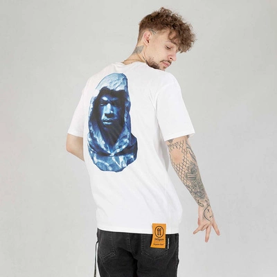 Koszulka Forgotten Face Tagged Blue Marble biała