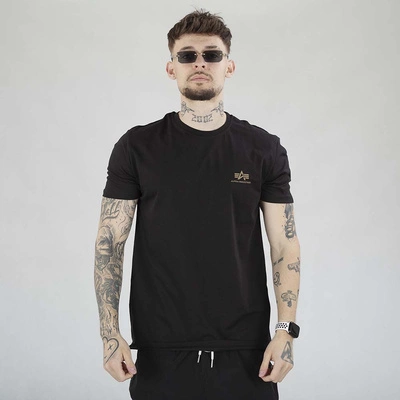 Koszulka Alpha Industries Back Print 128507CP czarna moro