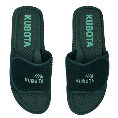 Kubota Klapki Sztruks ciemne zielone