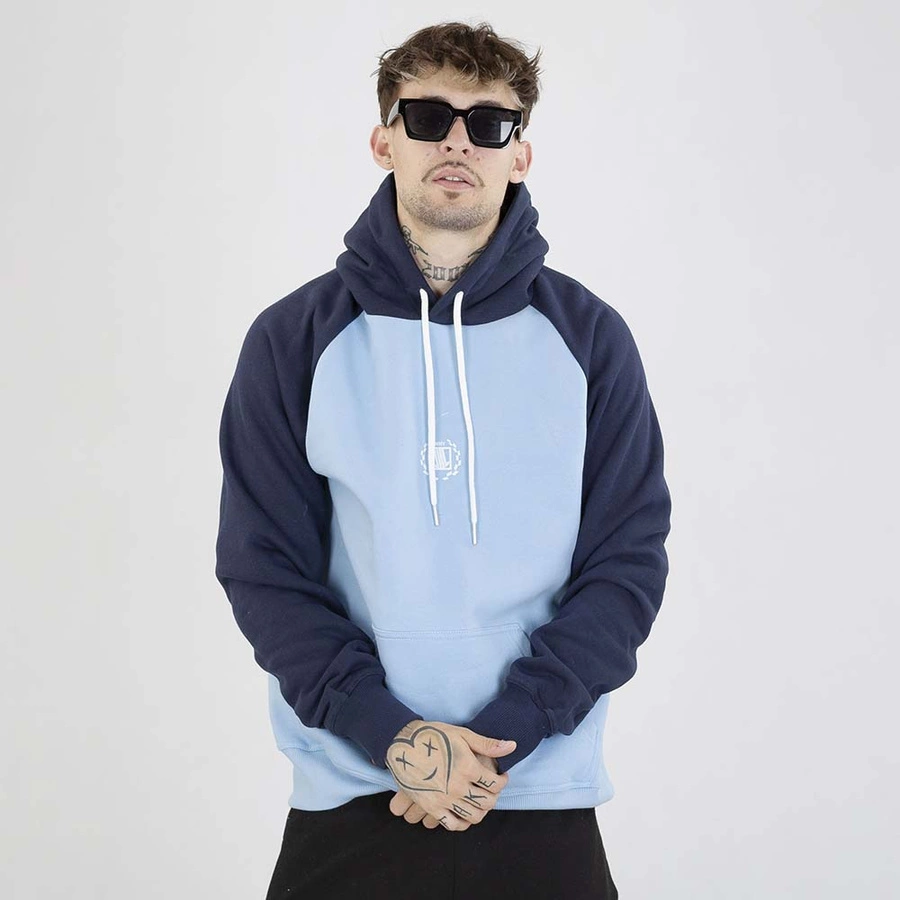 Bluza Diil Hoodie Reglan niebieska granatowa
