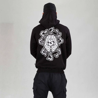 Bluza Brain Dead Familia Hoodie ZIP Represent Ośmiornica czarna