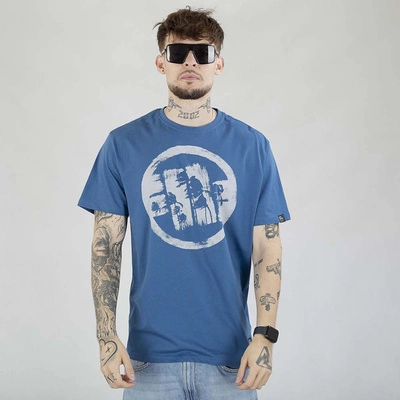 Koszulka Pit Bull Logo Palms niebieska