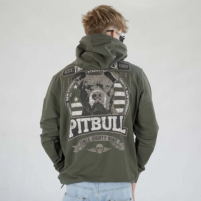 Bluza Pit Bull Hoodie Troublemaker ciemna zielona