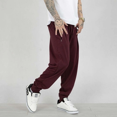 Spodnie dresowe Pit Bull Tricot Carson bordowe