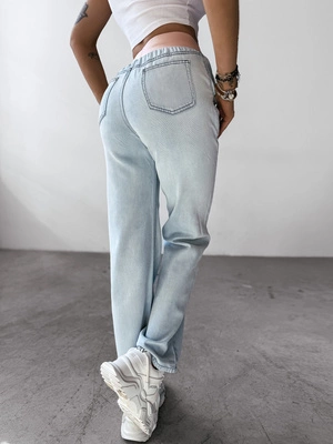 Spodnie Damskie Olavoga Bored jasne niebieskie