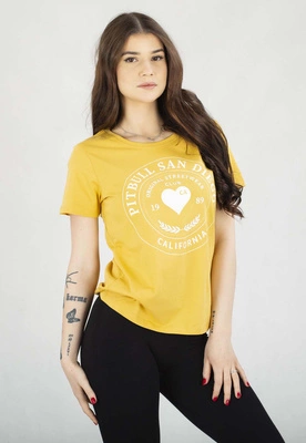 Koszulka Pit Bull Heartie żółty