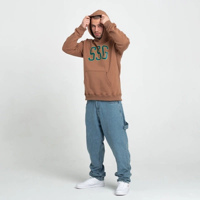 Bluza z kapturem Smoke Story New College Brązowa