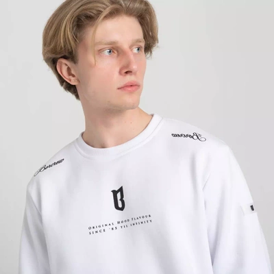 Bluza Biuro Ochrony Rapu borcrew panama Biały