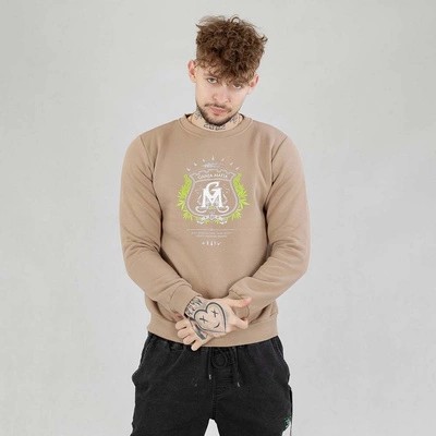 Bluza Ganja Mafia Crewneck Herb beżowa