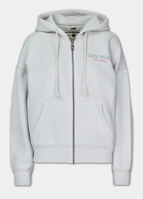 Bluza Pit Bull Hoodie ZIP Santa Muerte białe