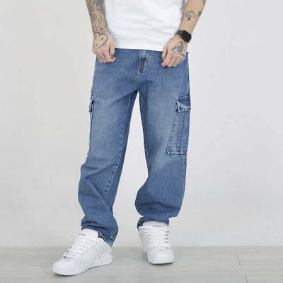 Spodnie Baggy I8 Denim BAG104 niebieskie