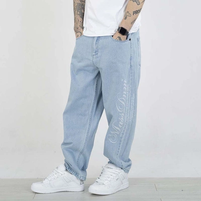 Spodnie Mass Jeans Baggy Fit Authentic jasne niebieskie