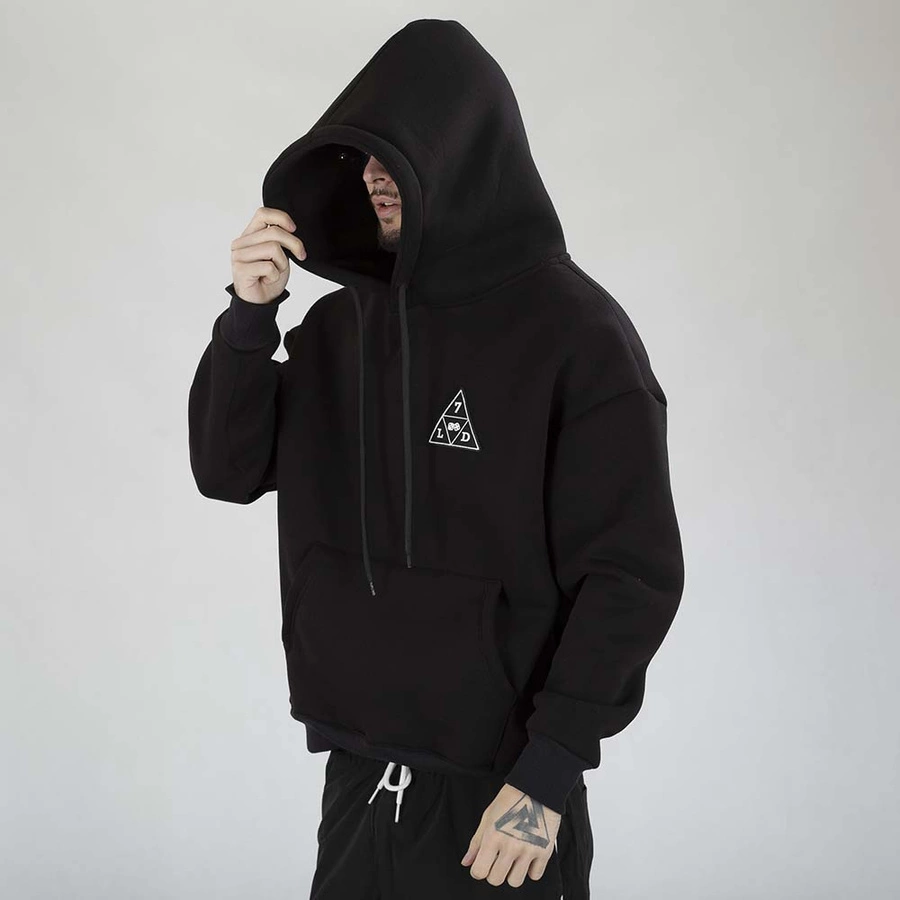 Bluza Lucky Dice Hoodie Triangle LD czarna