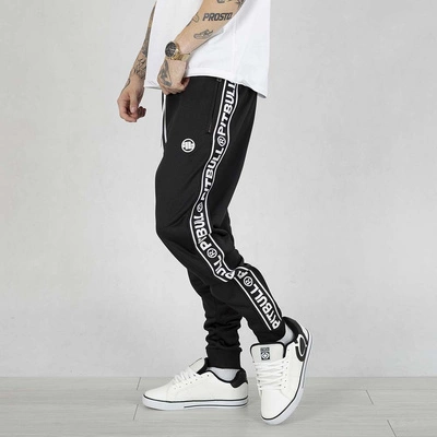 Spodnie dresowe Pit Bull Oldschool Tape Logo czarne