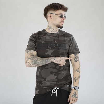 Koszulka Pit Bull Classic Boxing czarna moro