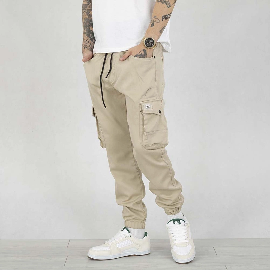 Spodnie Jogger Cargo I8 Denim BOY16 beige