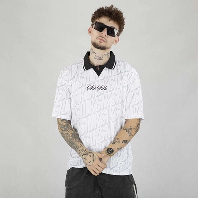 Koszulka Polo SikSilk Football Jersey SS-22536 biała