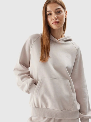 Bluza 4F Hoodie U704 unisex beżowa