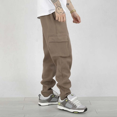 Spodnie dresowe Pit Bull cargo Cypress Sport brązowe