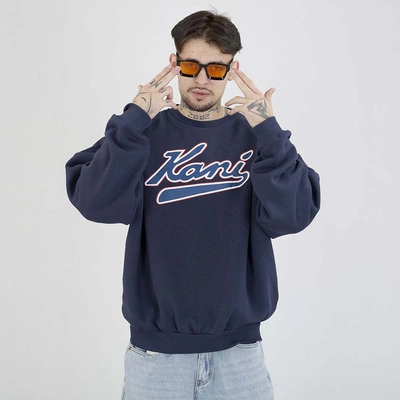 Bluza Karl Kani Crewneck Versity Print Os PD00007519 niebieska